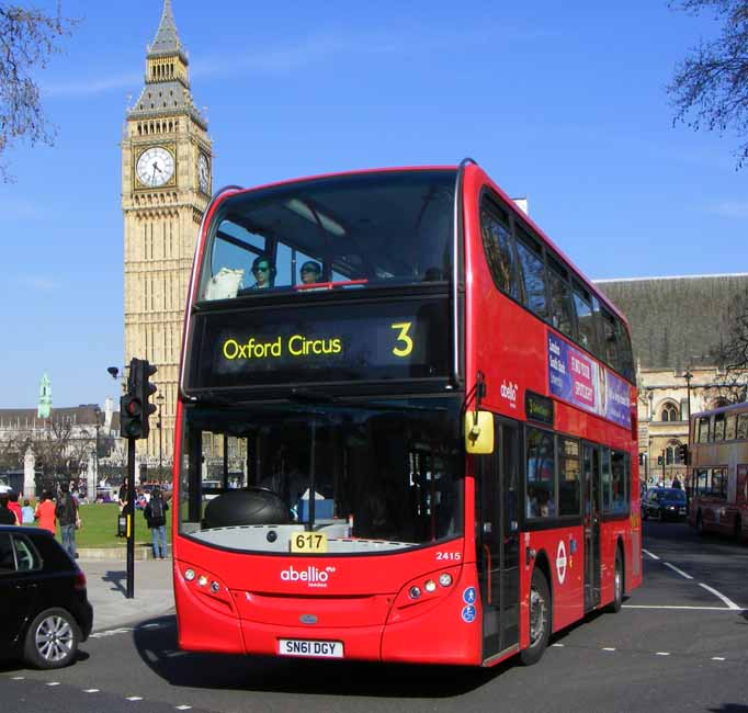 Abellio Alexander Dennis Enviro400H hybrid 2415